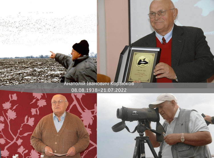 Анатолій Іванович Корзюков -  визначний одеський вчений-орнітолог, голова Ради Українського товариства охорони птахів. Некролог. 